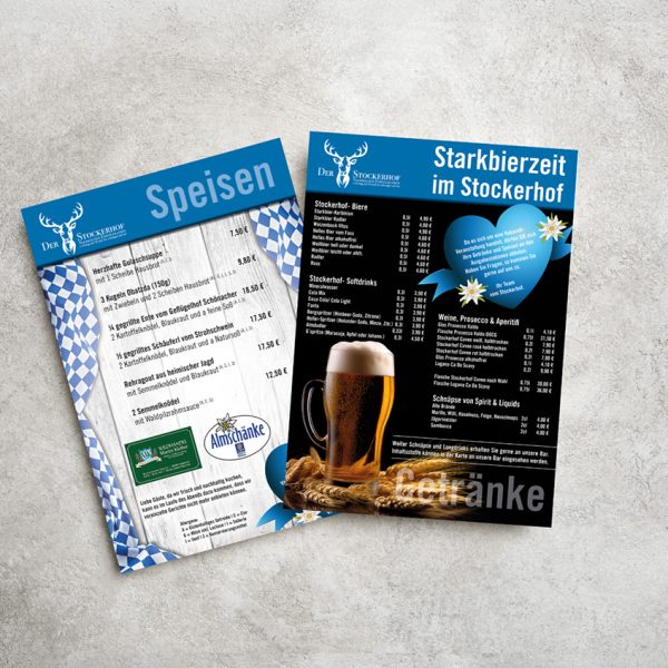 Stockerhof - Speisekarte Starkbierzeit